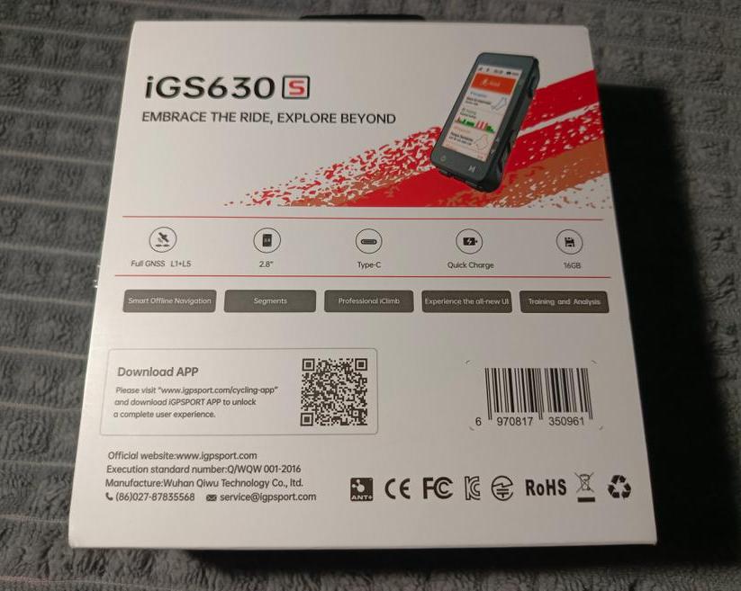Обзор велокомпьютера iGPSport iGS630S: Bluetooth, GPS, удобное ПО