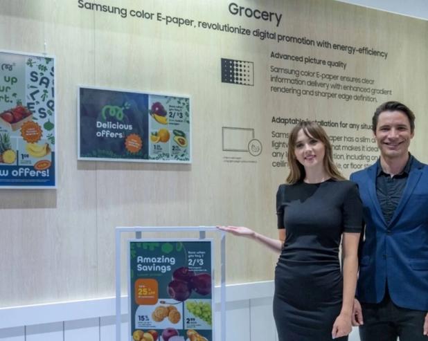 Samsung представила свой первый цветной дисплей на электронной бумаге